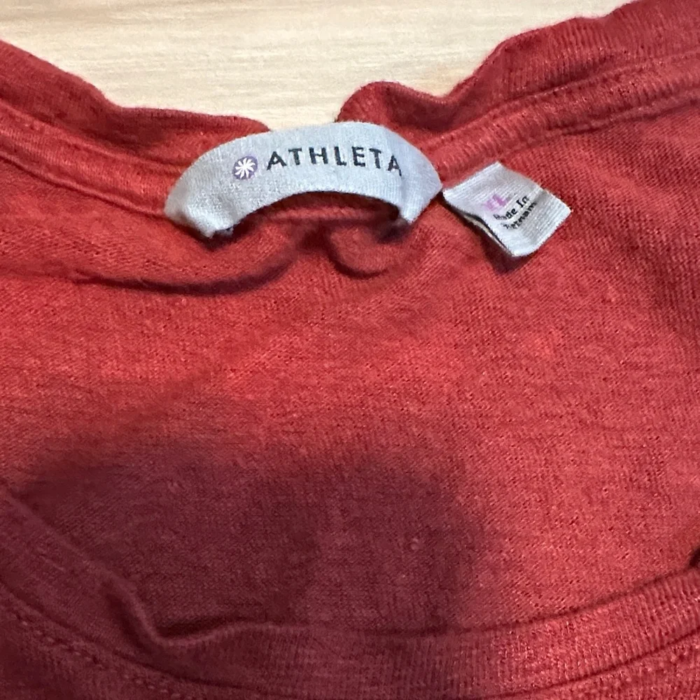 Athleta Linen Red/Maroon Tank Top XL - Picture 2 of 7